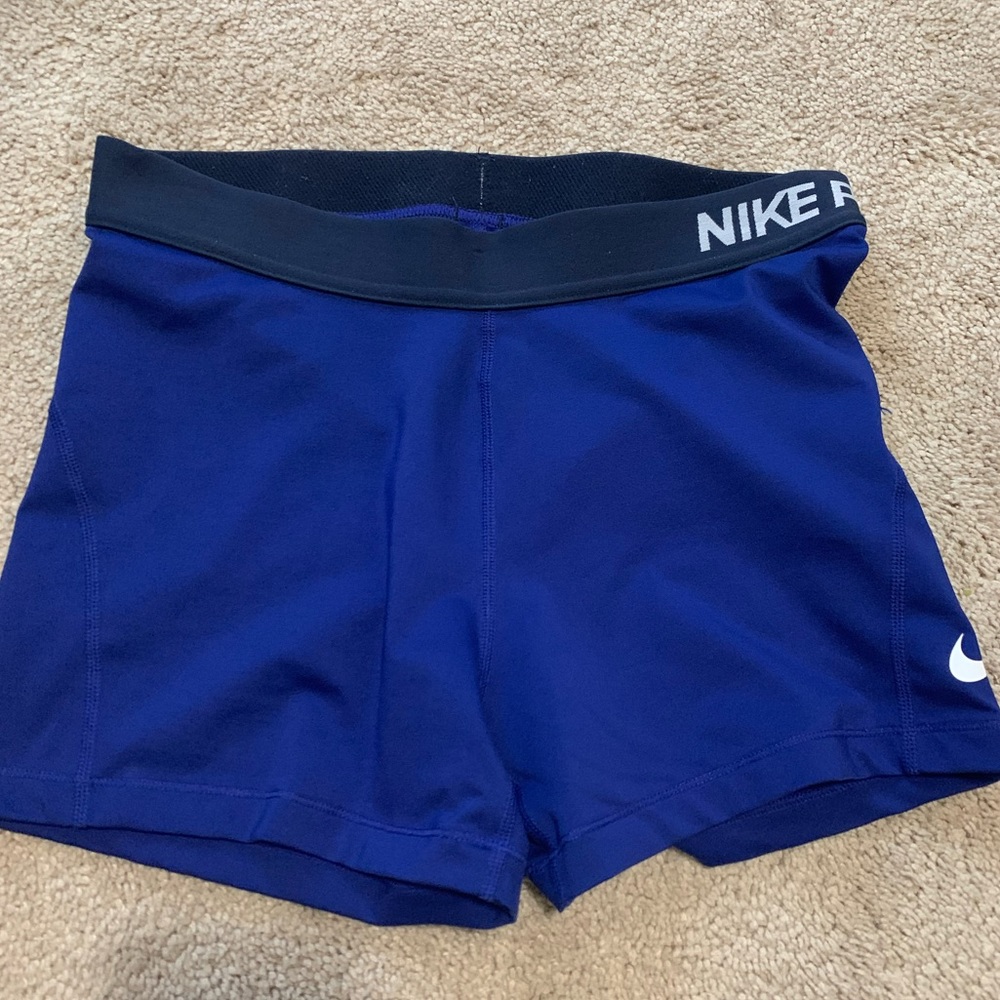 Navy Blue Nike Pro Shorts Dry Fit